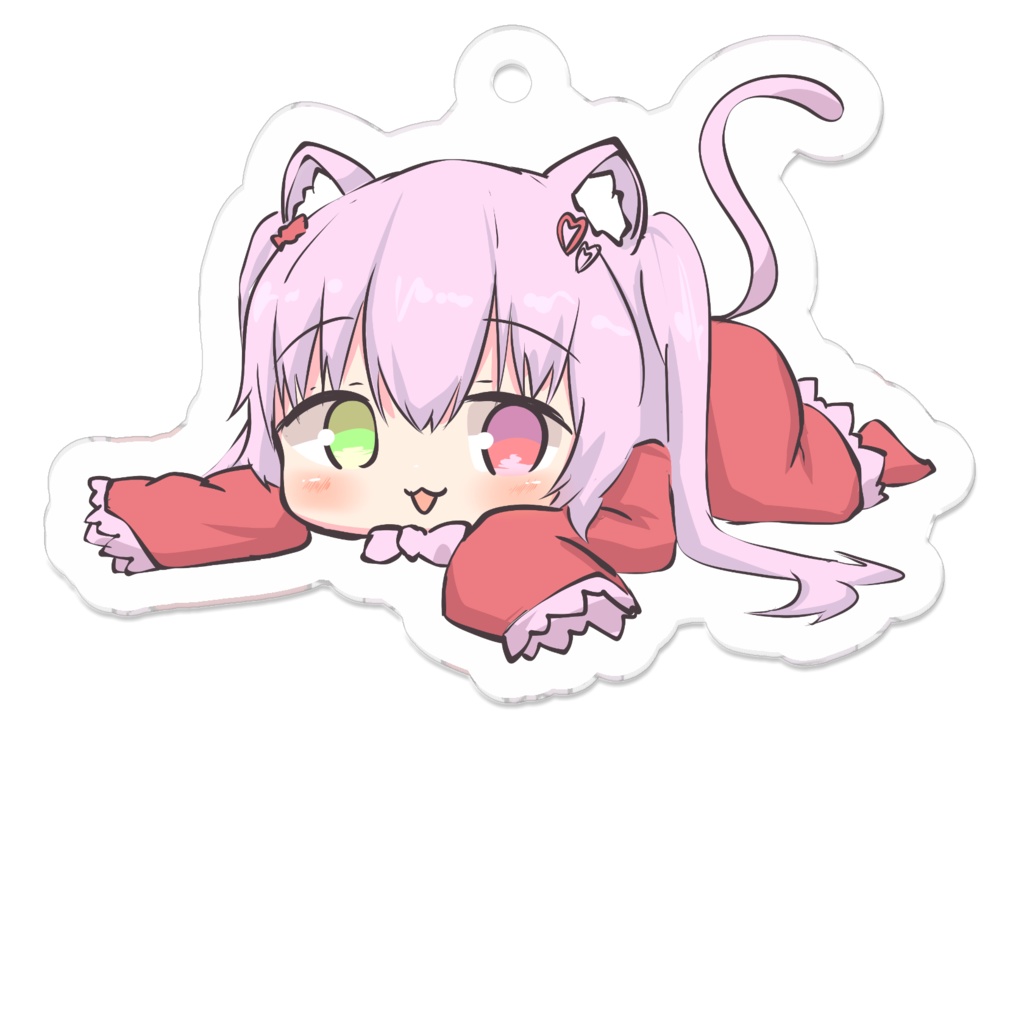 猫咲ささらぺたっとアクリルキーホルダー