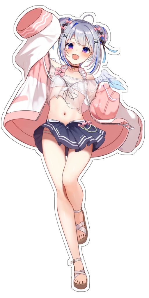 C104アクリルフィギュア「水着かなた」