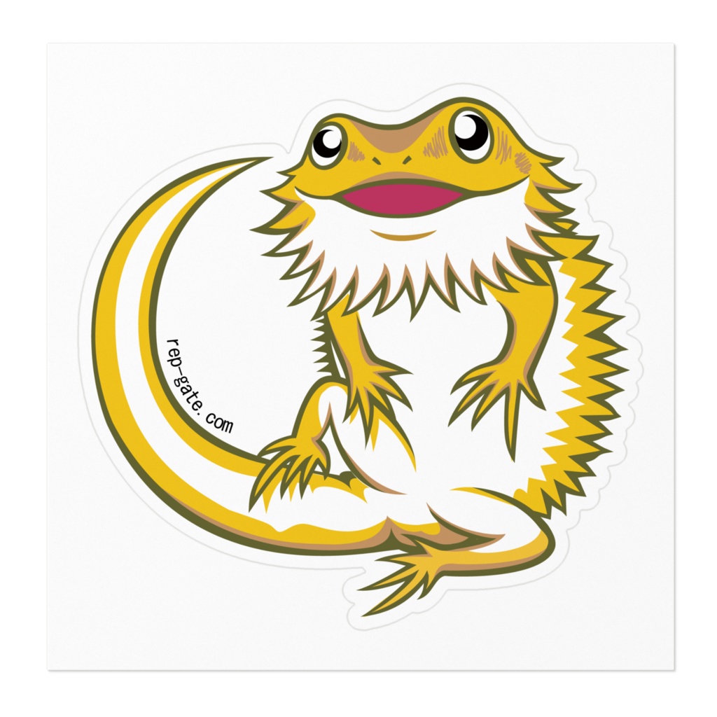 フトアゴヒゲトカゲステッカー