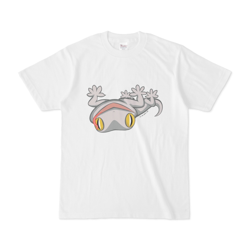 ニホンヤモリ舌出しTシャツ（フロントプリント）
