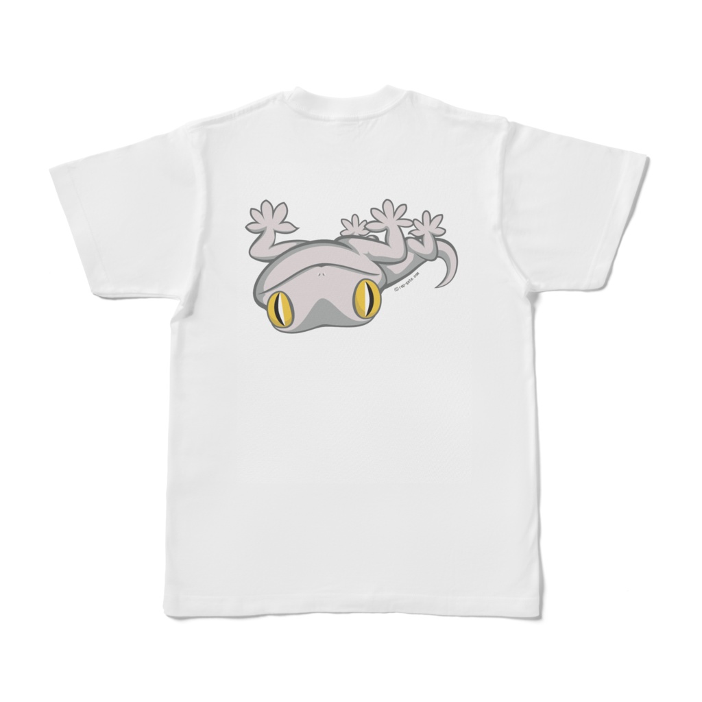 ニホンヤモリTシャツ（バックプリント）