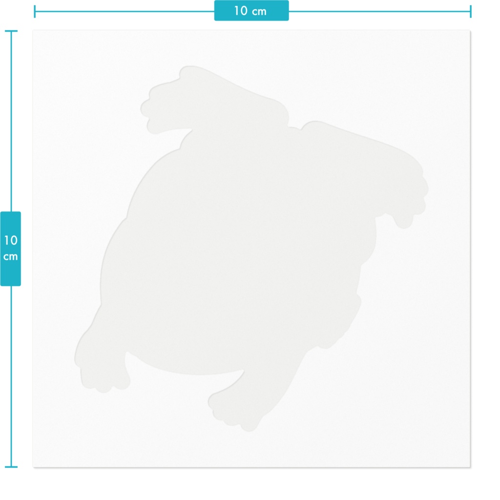 すいすいバジェットガエルステッカー