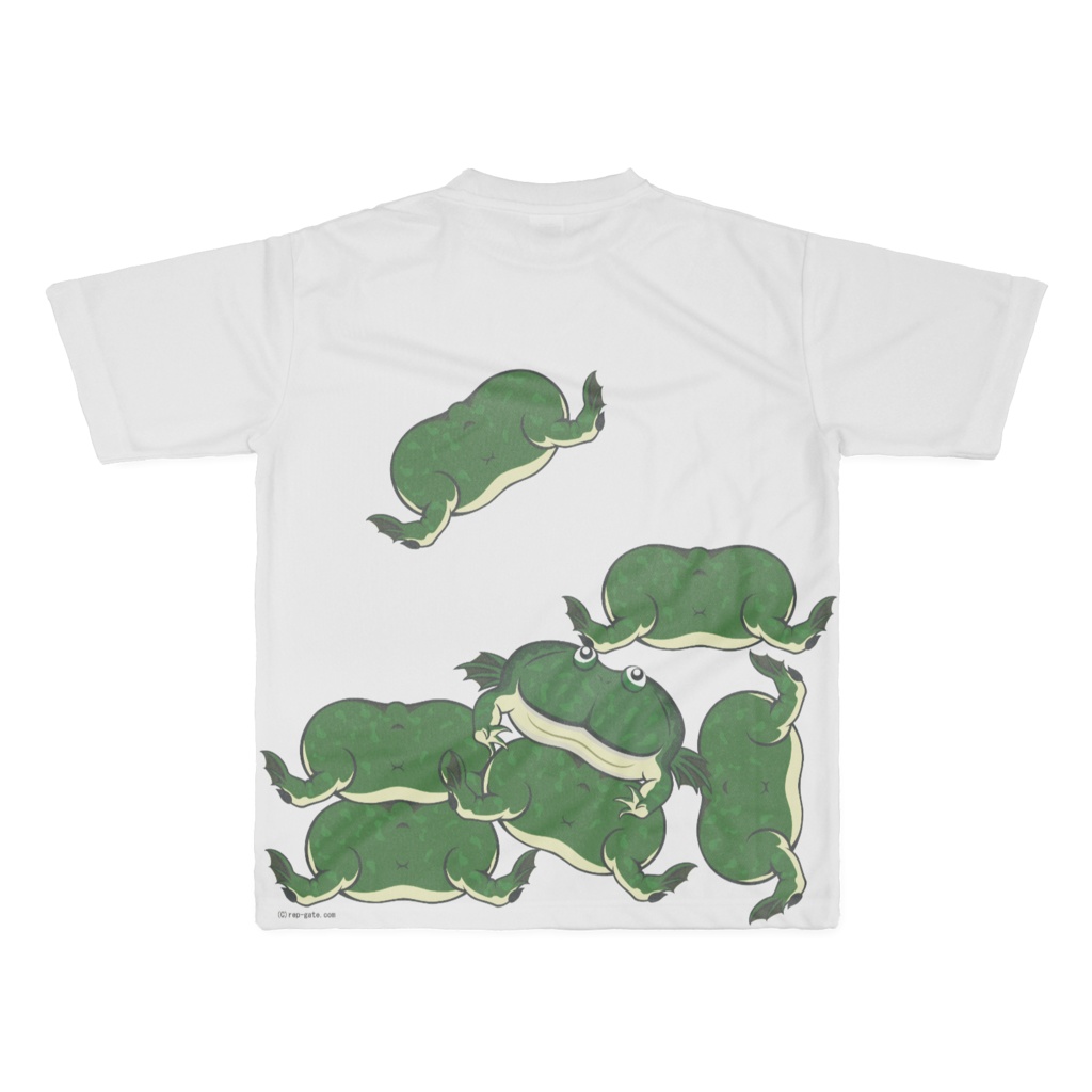 積みバジェットガエルがたくさんTシャツ