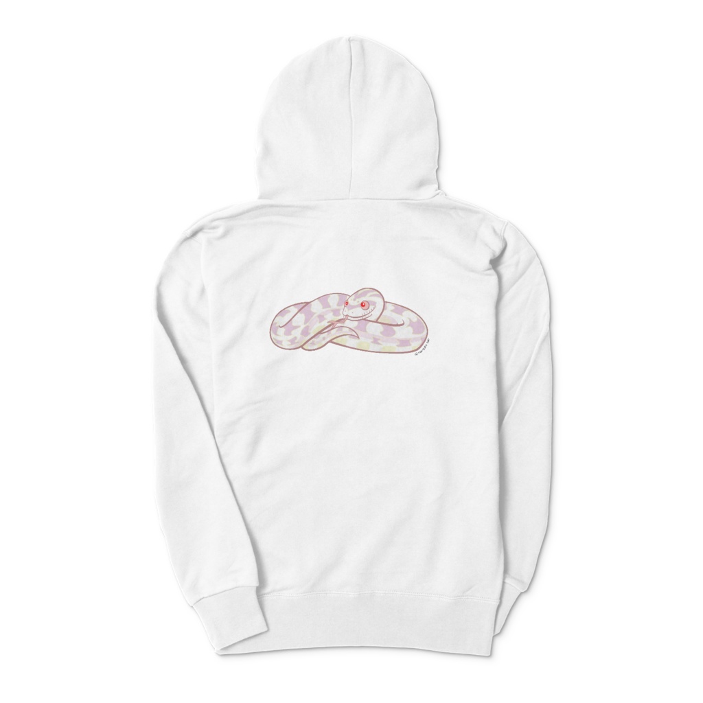 コーンスネーク（スノー）バックプリントパーカー