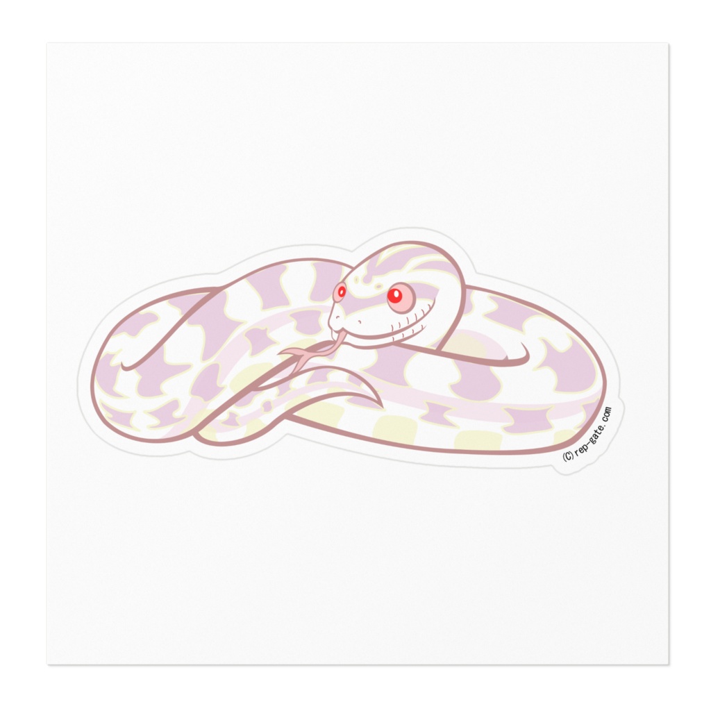 コーンスネーク(スノー)ステッカー
