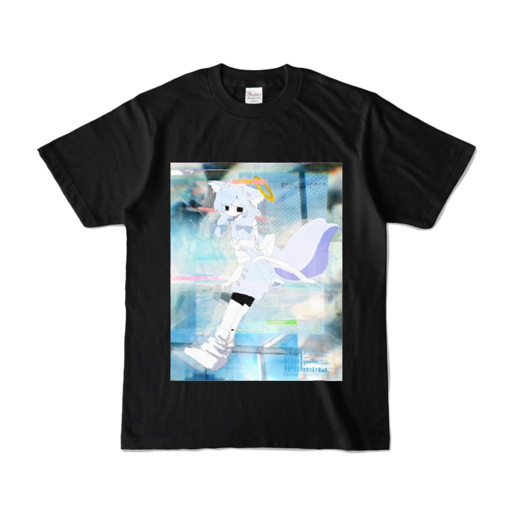 【MA02】真冬ちゃん グラフィックT-shirt 黒