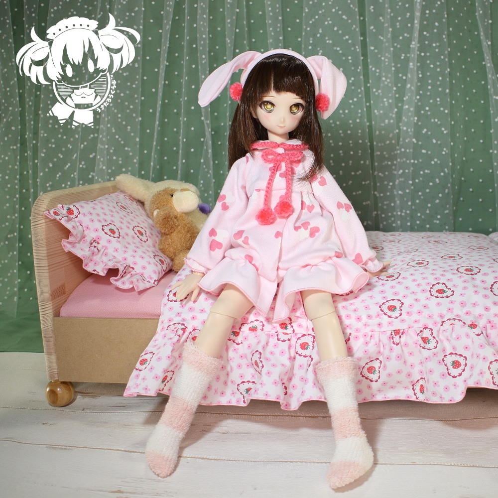 MDD ハート柄ネグリジェ・カボチャパンツセット