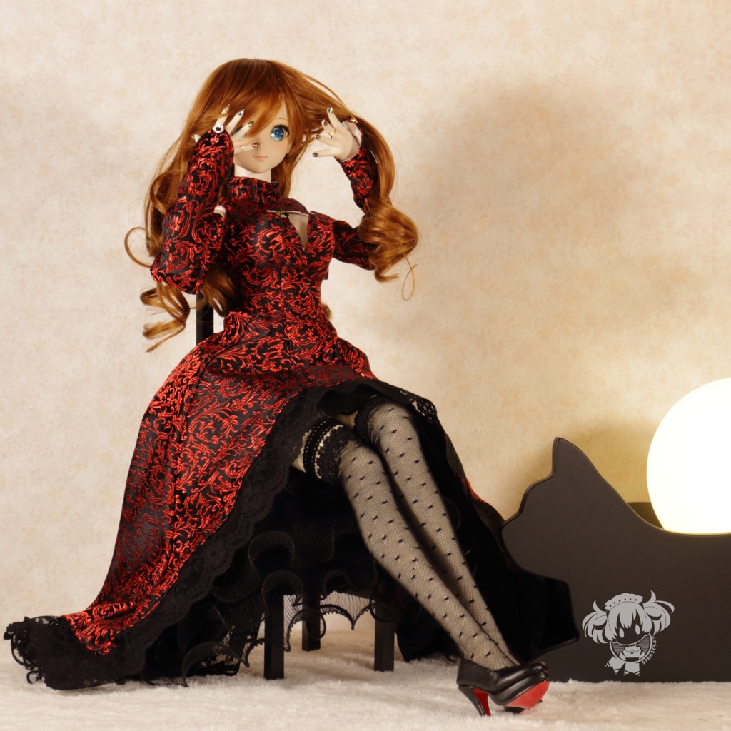 DD(S胸、M胸、L胸)夜会ドレスセット(ネコ)