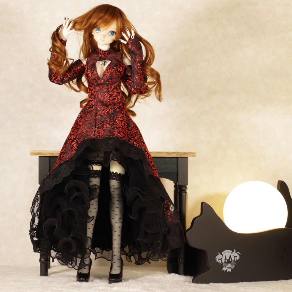 DD(S胸、M胸、L胸)夜会ドレスセット(ネコ)