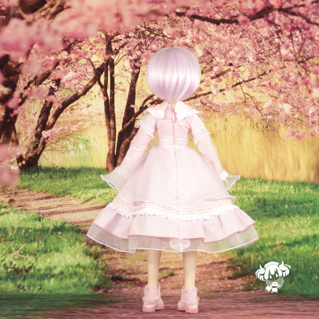 MDDサイズ桜いろワンピース