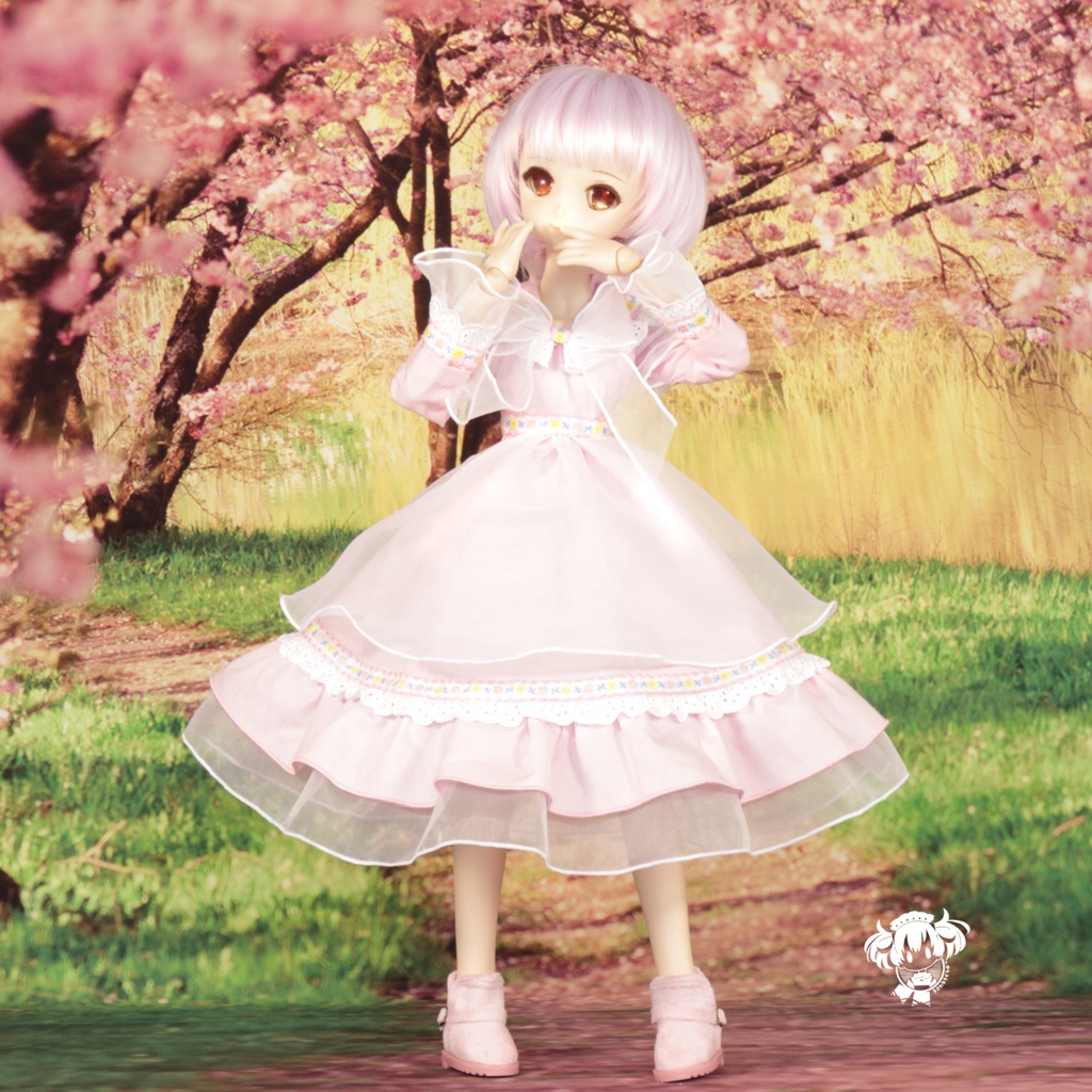 MDDサイズ桜いろワンピース