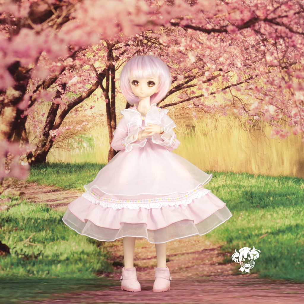 MDDサイズ桜いろワンピース