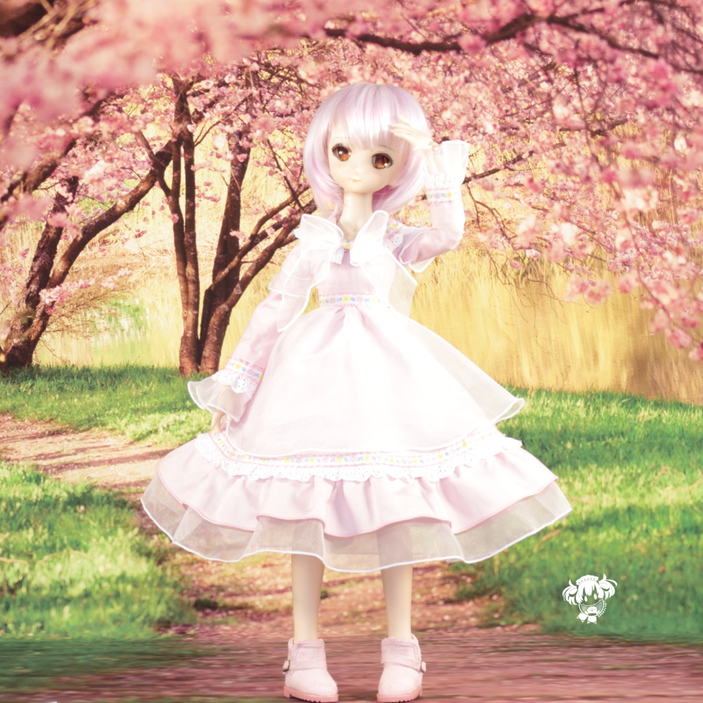 MDDサイズ桜いろワンピース