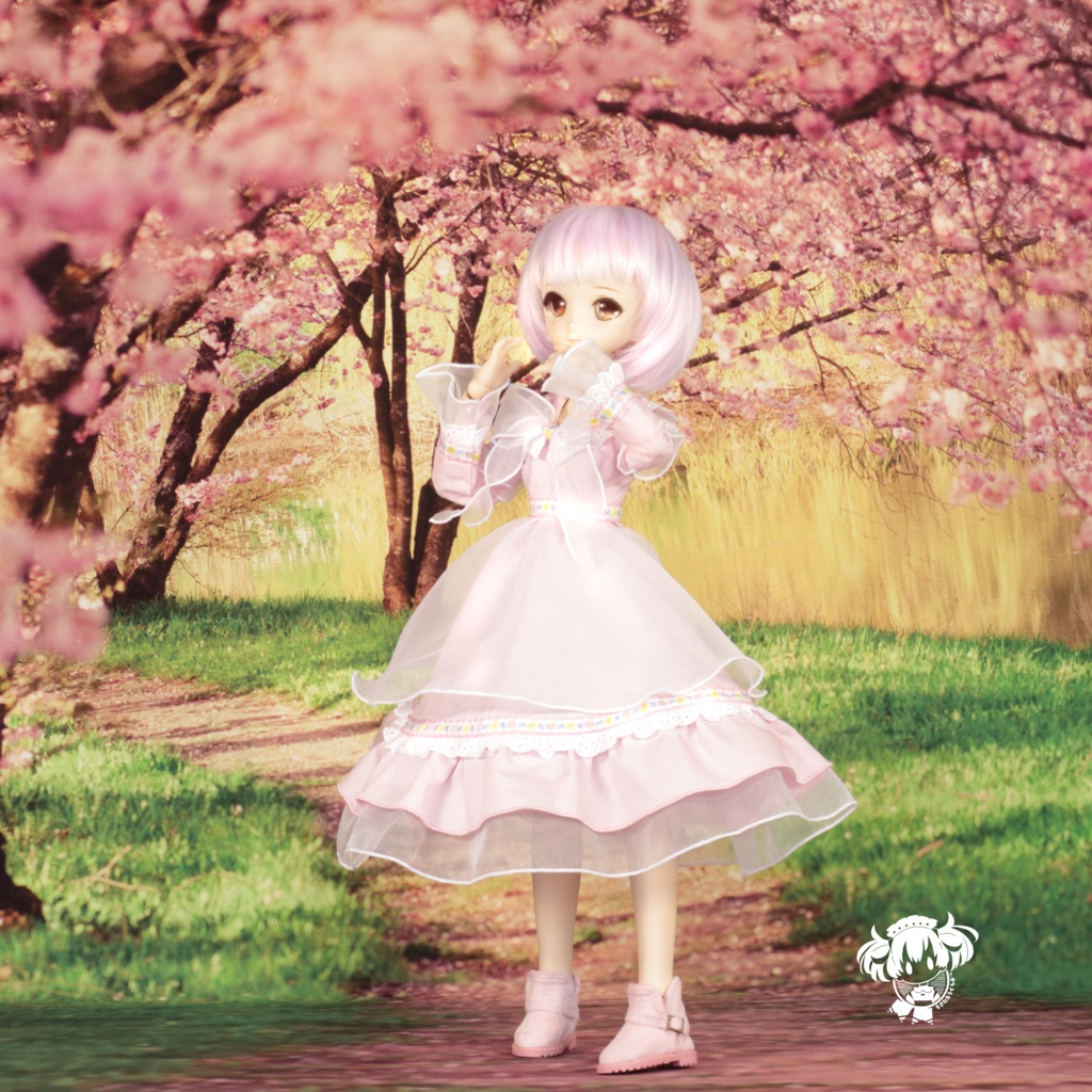 MDDサイズ桜いろワンピース