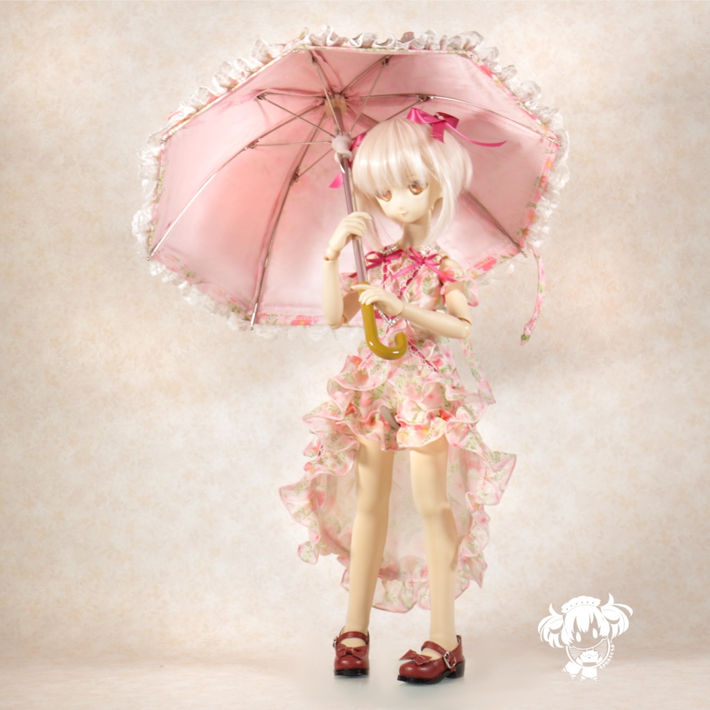 MDDサイズ 日傘&お花柄ドレスセット