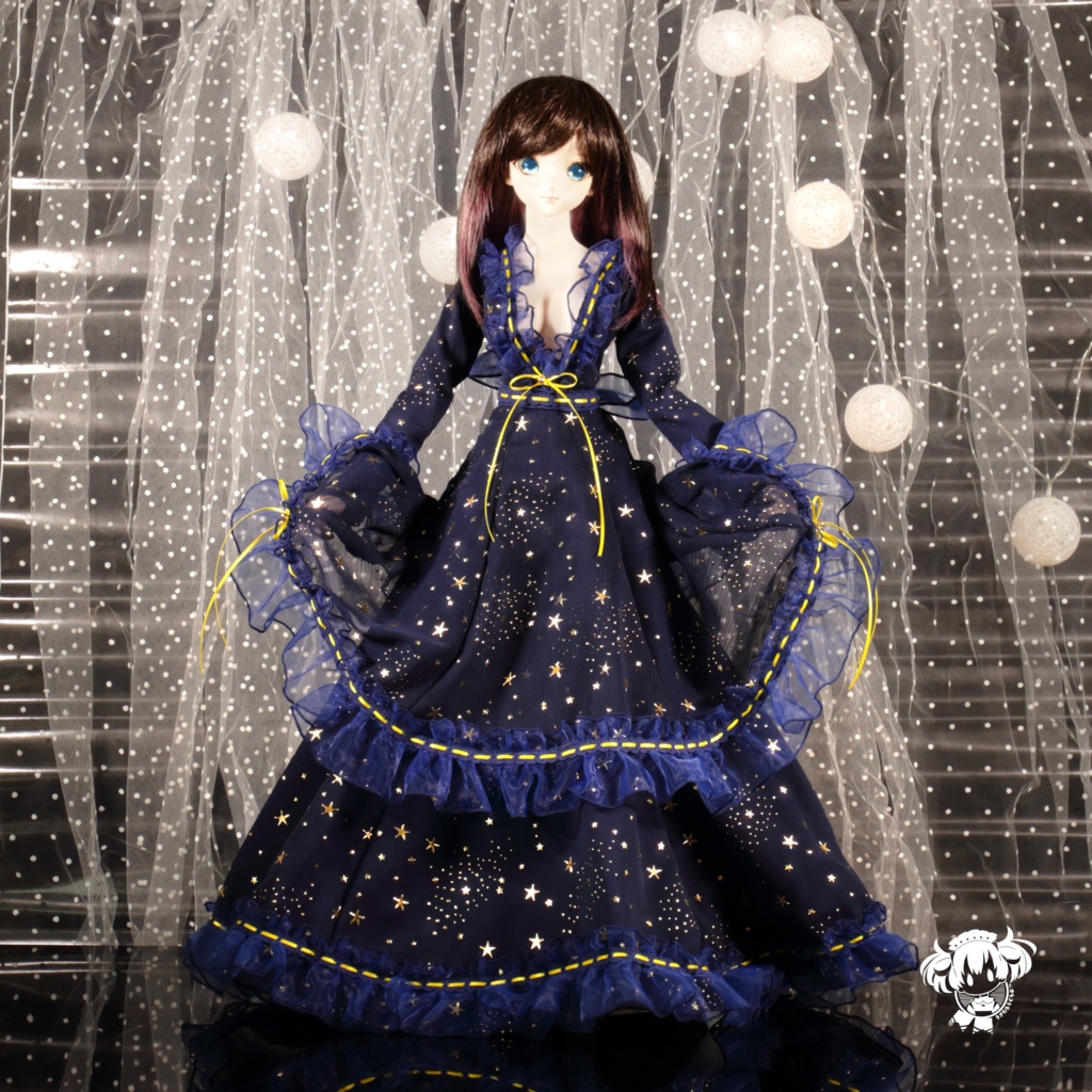 DD(S胸,M胸,L胸)夜空の星ドレス