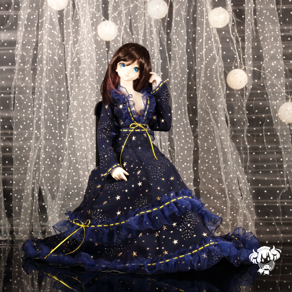DD(S胸,M胸,L胸)夜空の星ドレス