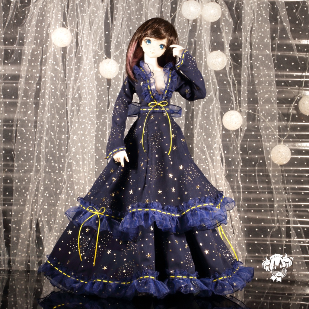 DD(S胸,M胸,L胸)夜空の星ドレス