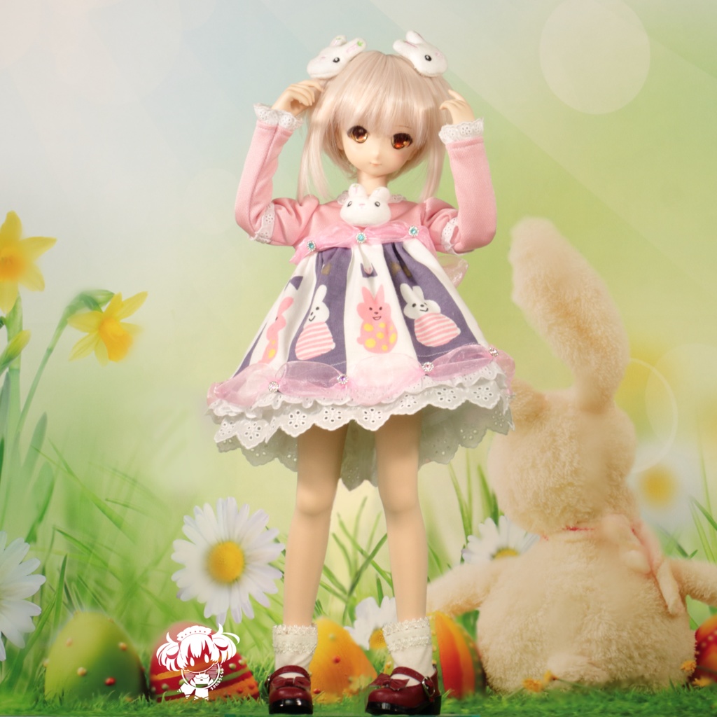 MDDサイズ　うさぎちゃんワンピ