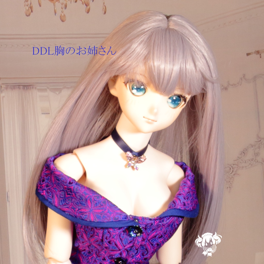 DD(S胸,M胸,L胸,dy胸)オフショルダー・オーロラプリーツフリルドレスセット