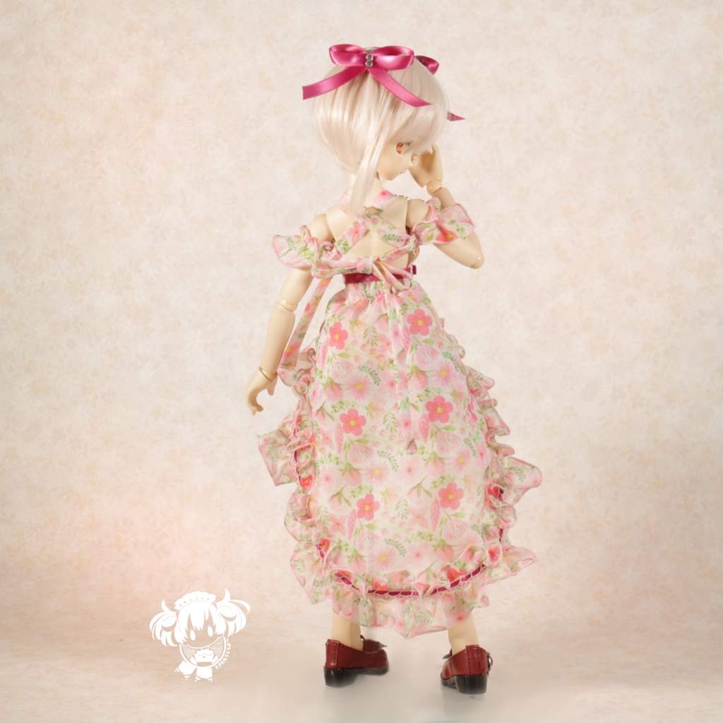 MDDサイズ お花柄ドレスセット