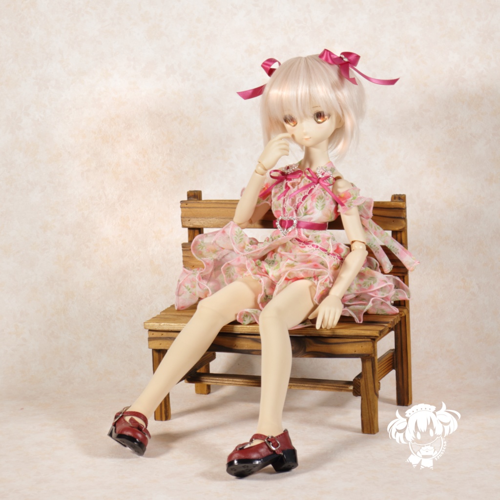 MDDサイズ お花柄ドレスセット