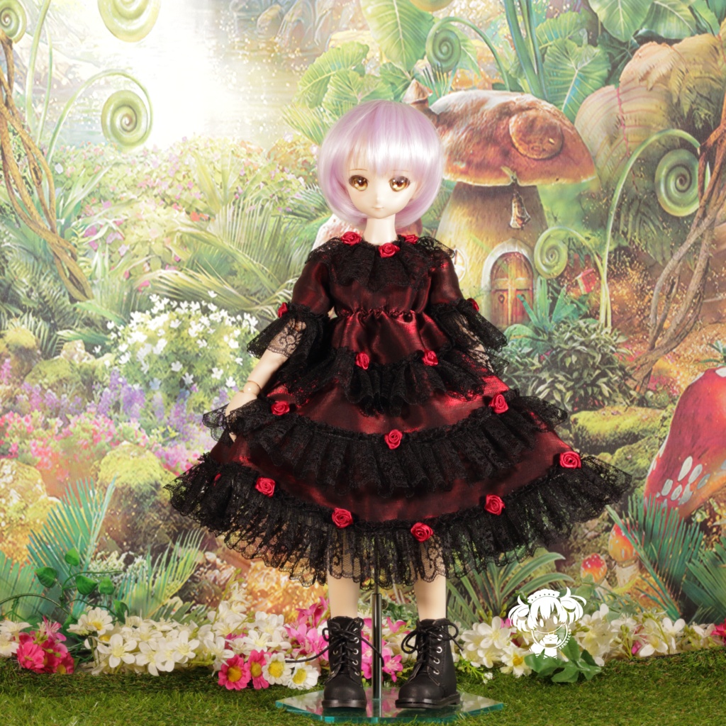 MDDサイズ バラの赤ずきんちゃんドレスセット