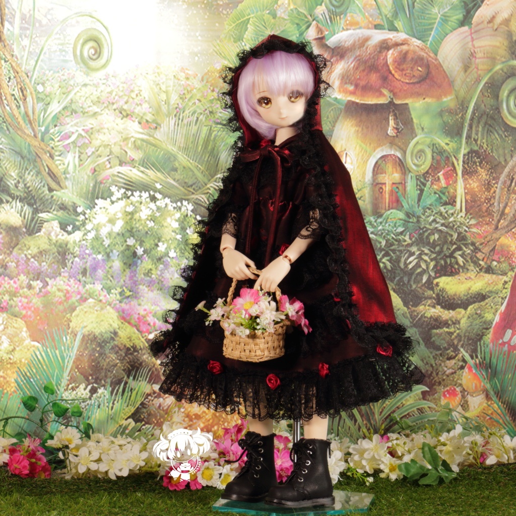 MDDサイズ バラの赤ずきんちゃんドレスセット