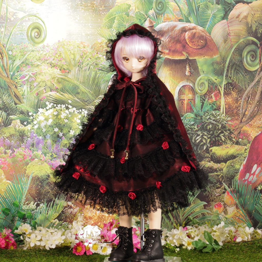 MDDサイズ バラの赤ずきんちゃんドレスセット