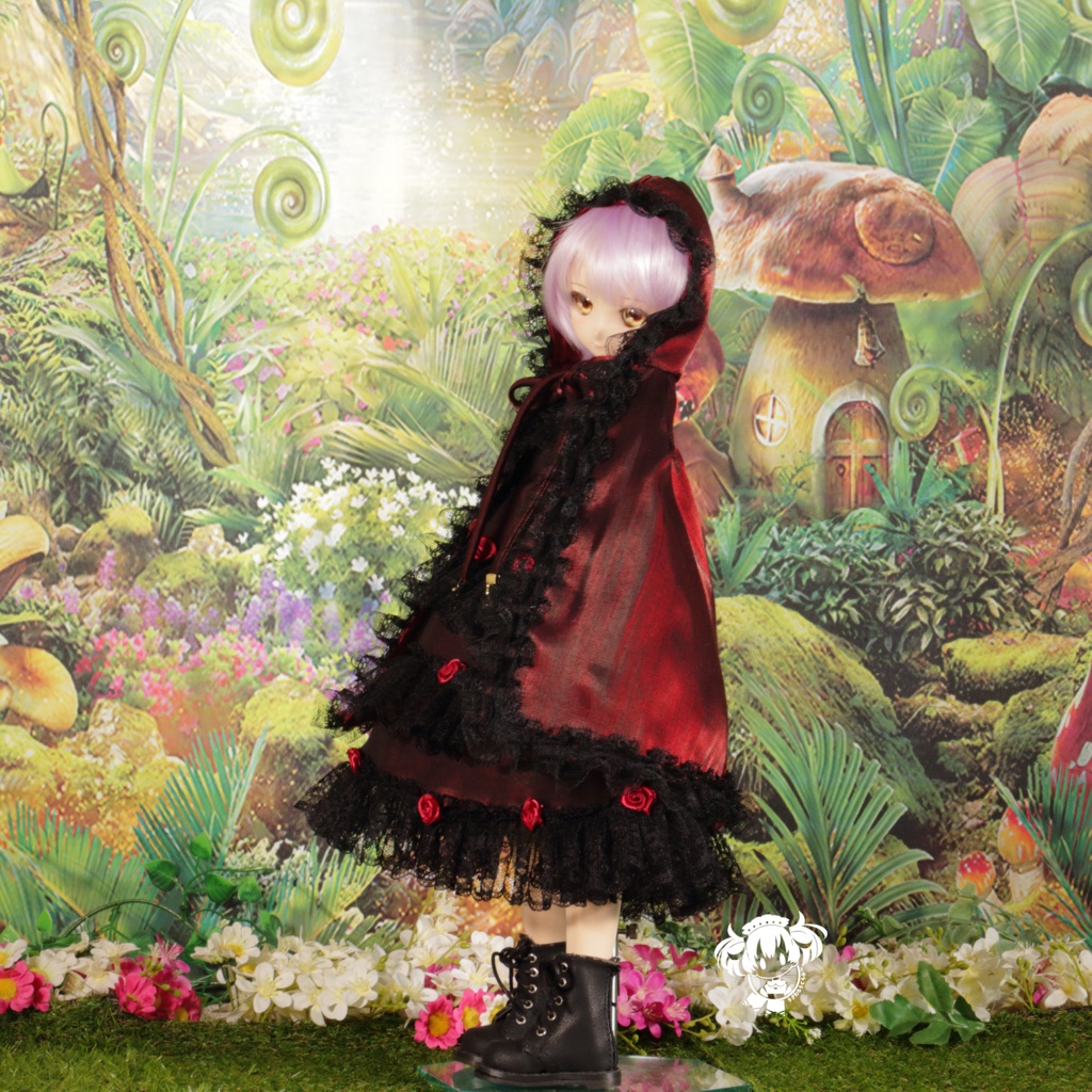 MDDサイズ バラの赤ずきんちゃんドレスセット