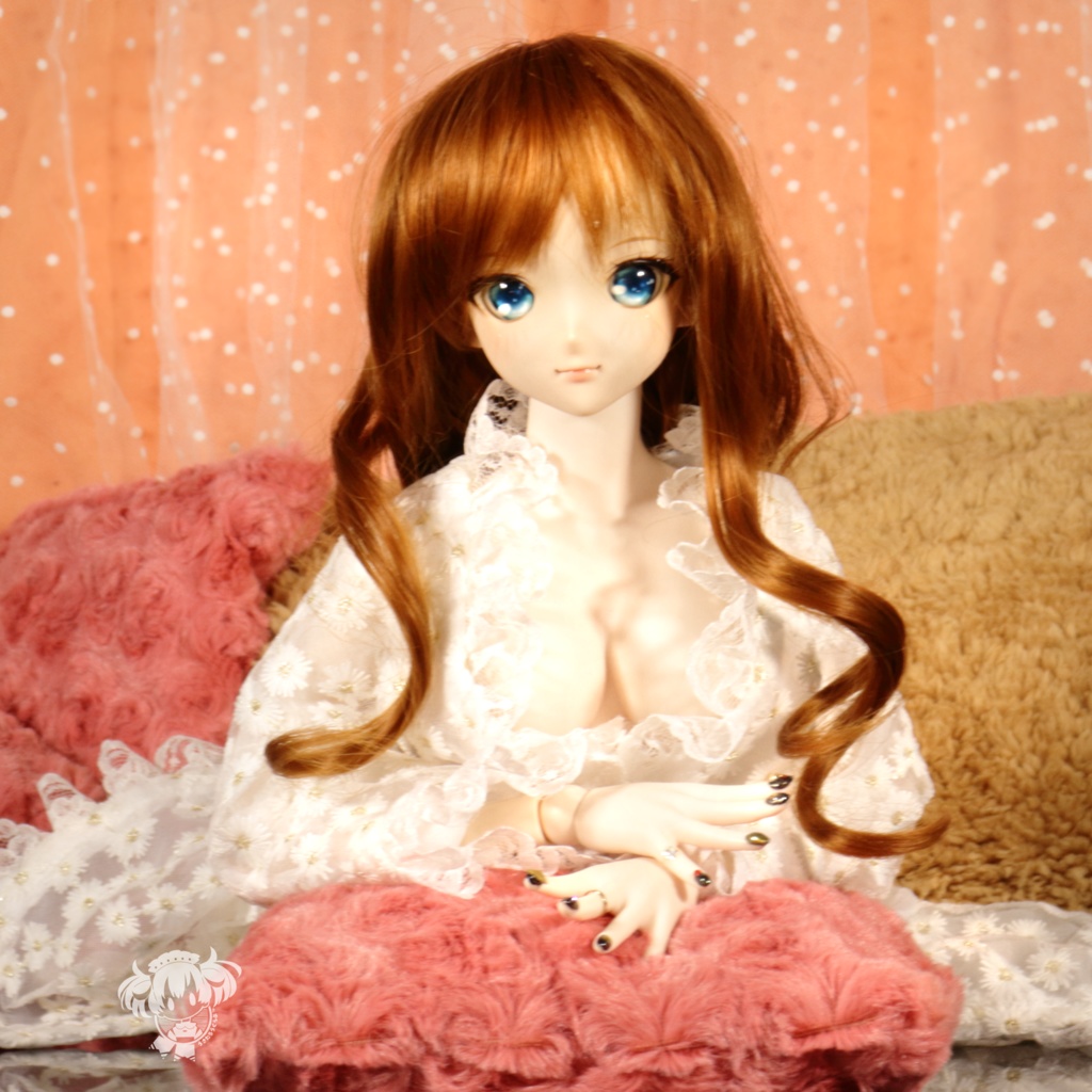 DDサイズMDDサイズシアーししゅうガウン(白)