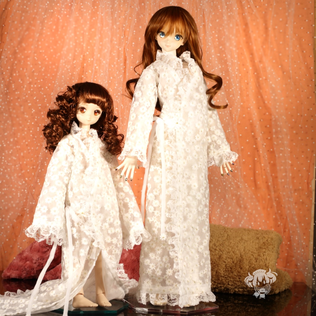 DDサイズMDDサイズシアーししゅうガウン(白)