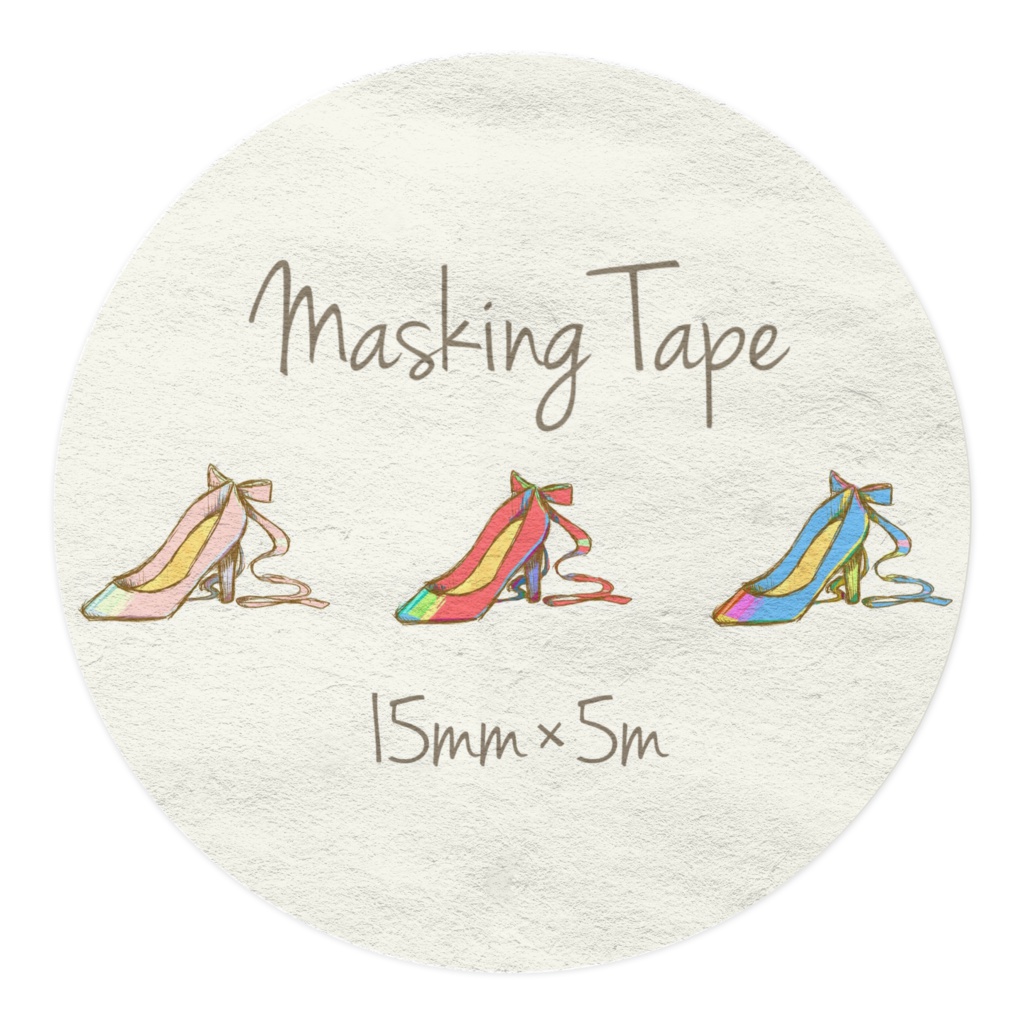 パンプス柄のマスキングテープ