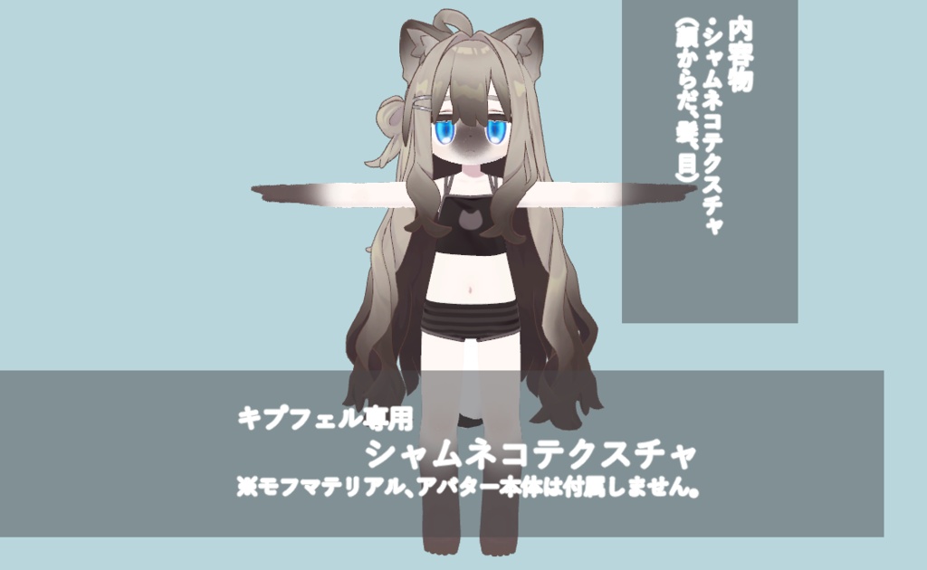 キプフェル専用　シャムネコテクスチャ