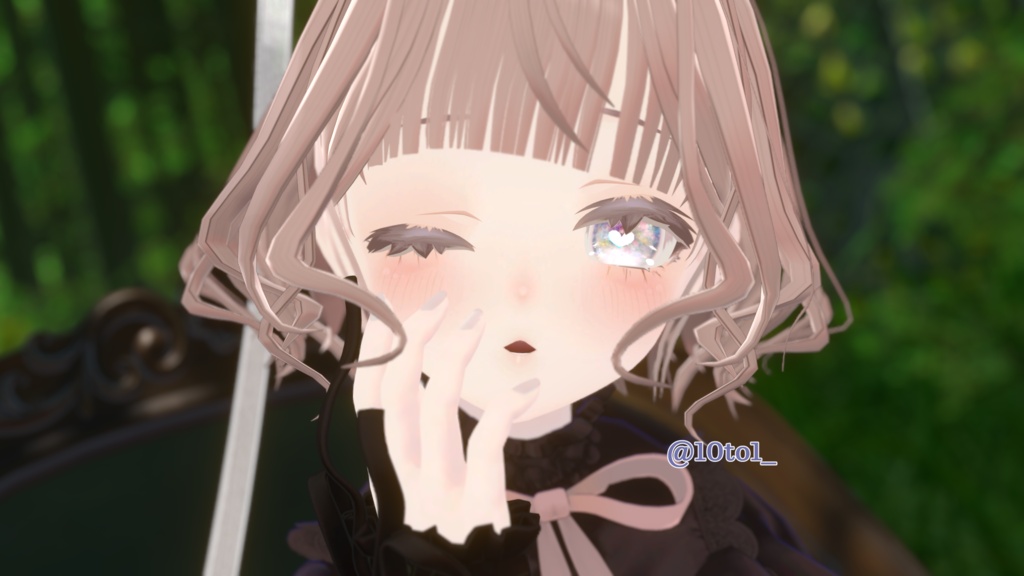 【しずくさん用テクスチャ】御耽美メイク&オパールアイ