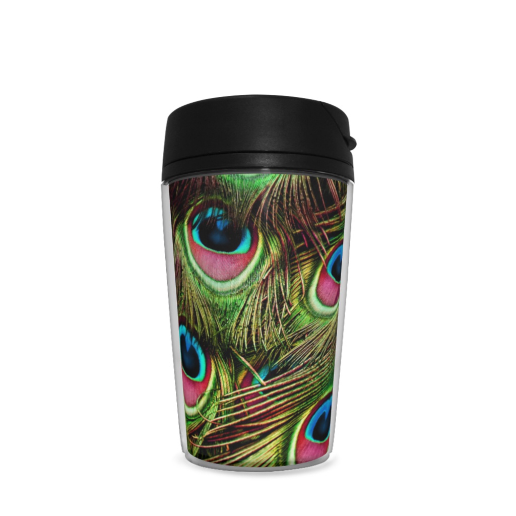 タンブラー 孔雀1
