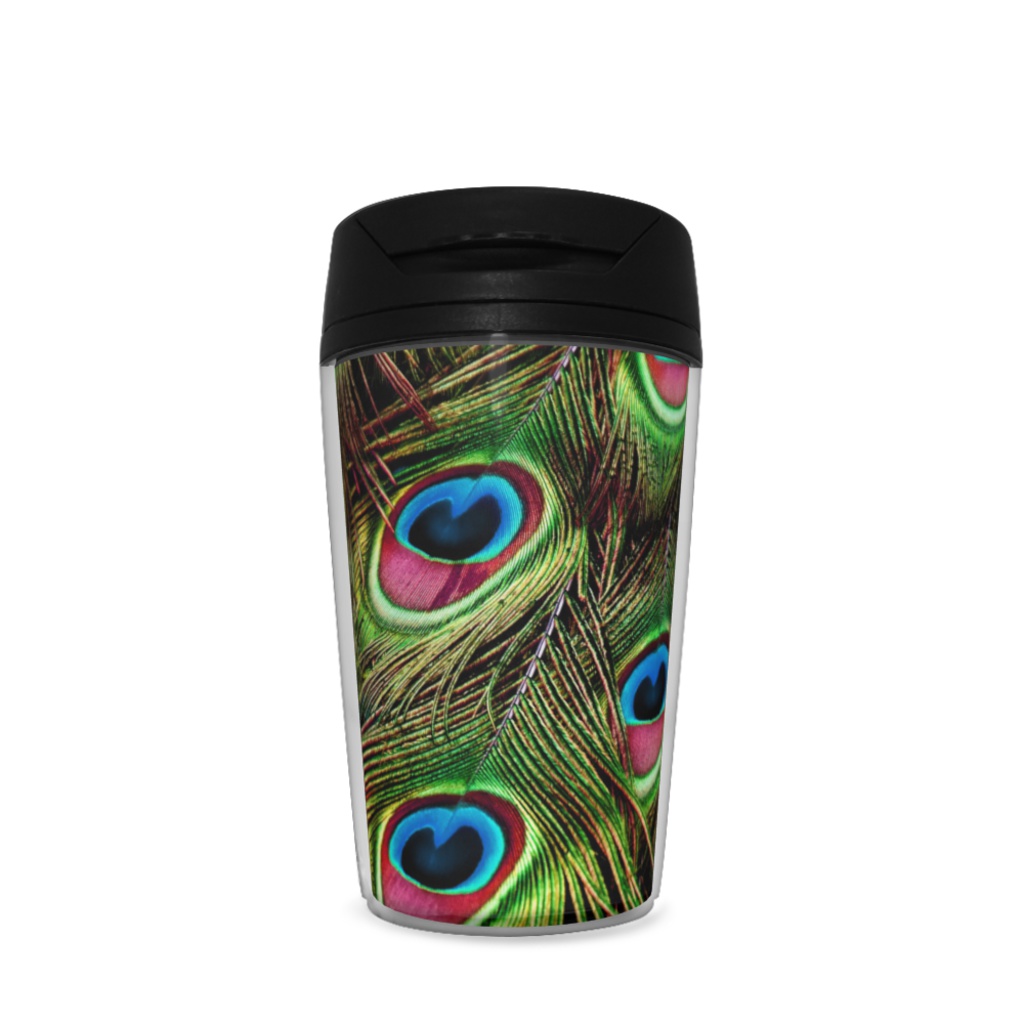 タンブラー 孔雀1