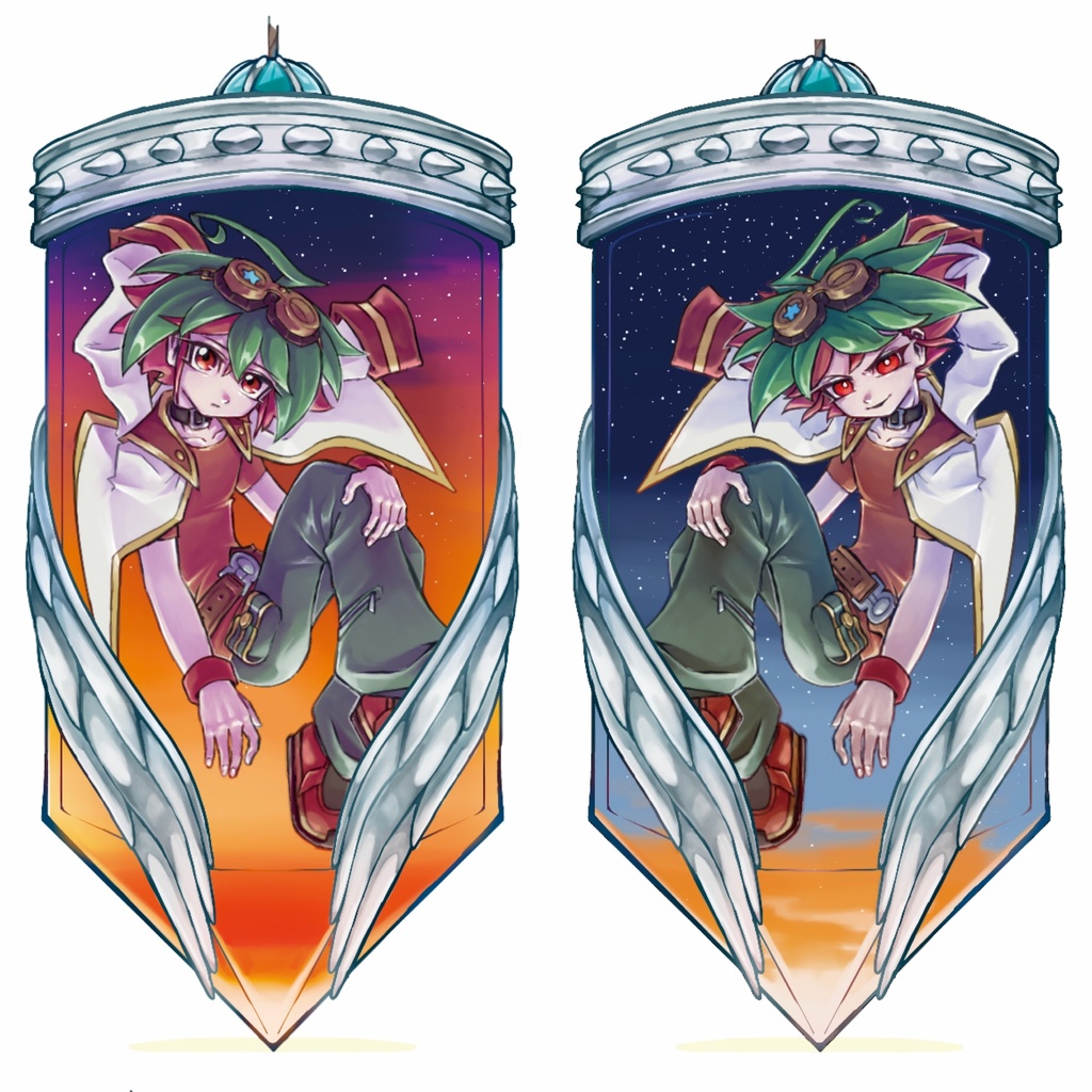 遊戯王 ARC-V 缶バッジ ポストカード ユーリ - キャラクターグッズ