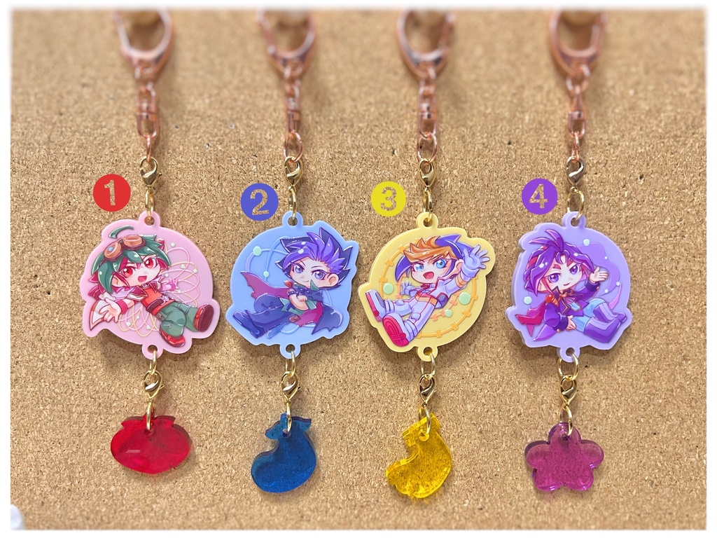 ゆゆゆゆ繋がるアクリルキーホルダー