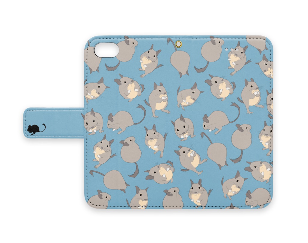 デグー柄iPhoneケース