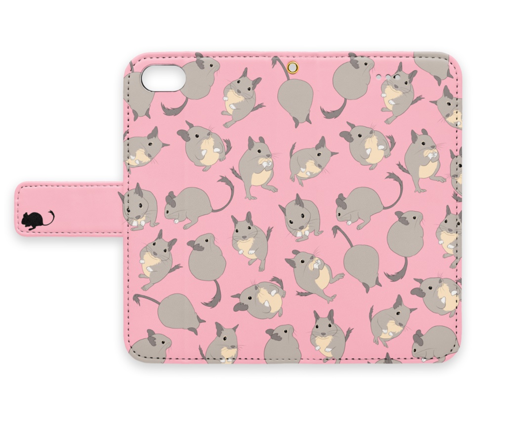 デグー柄iPhoneケース