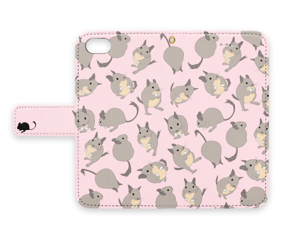 デグー柄iPhoneケース