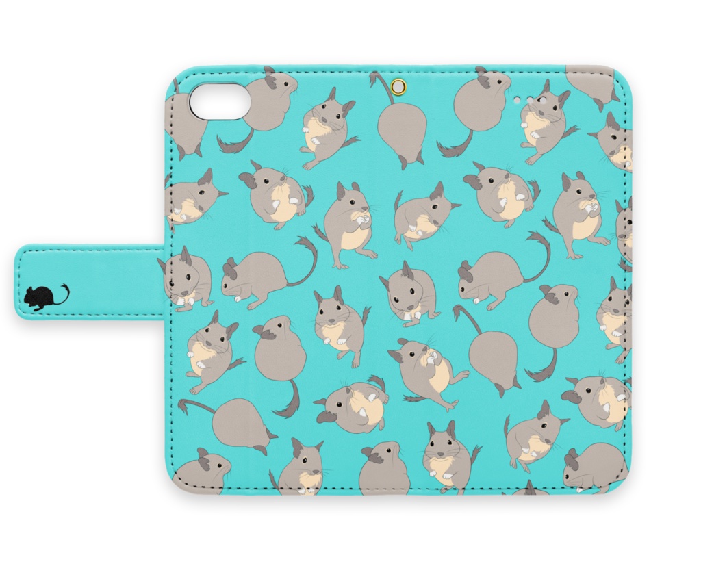 デグー柄iPhoneケース