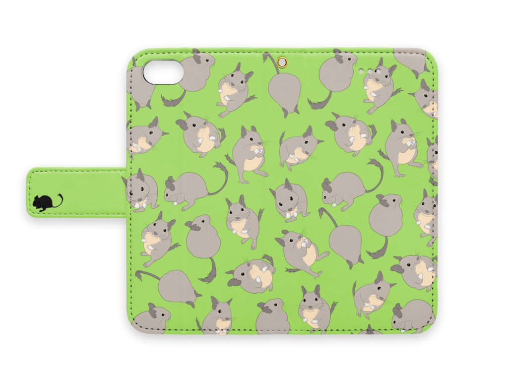 デグー柄iPhoneケース