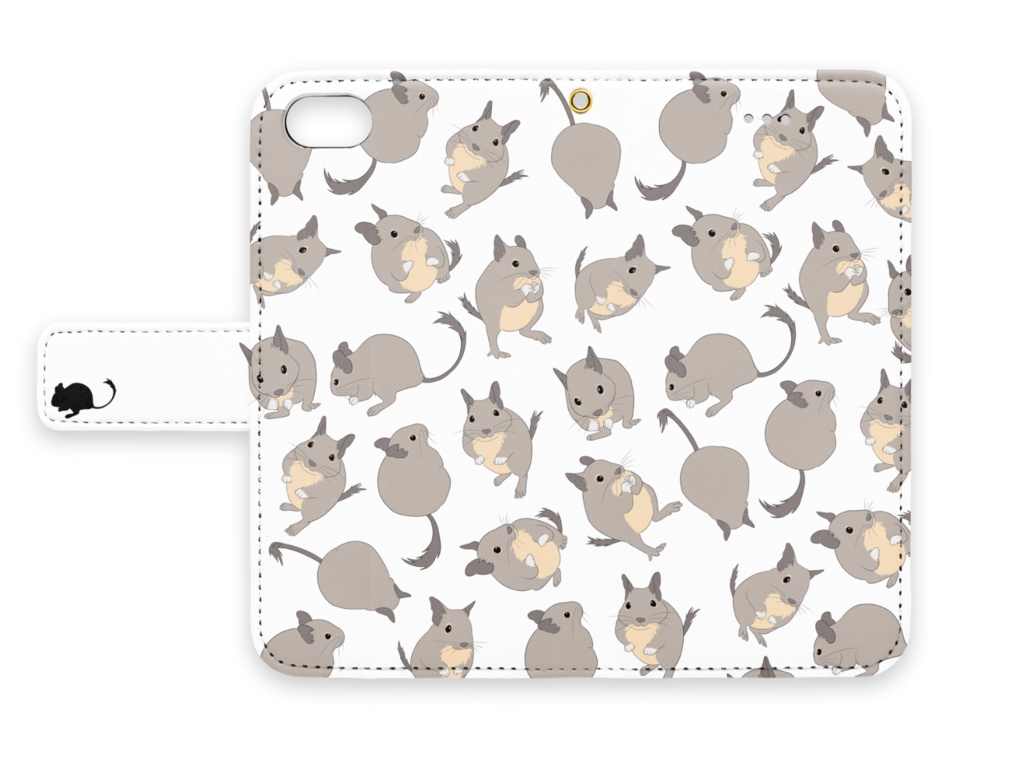 デグー柄iPhoneケース