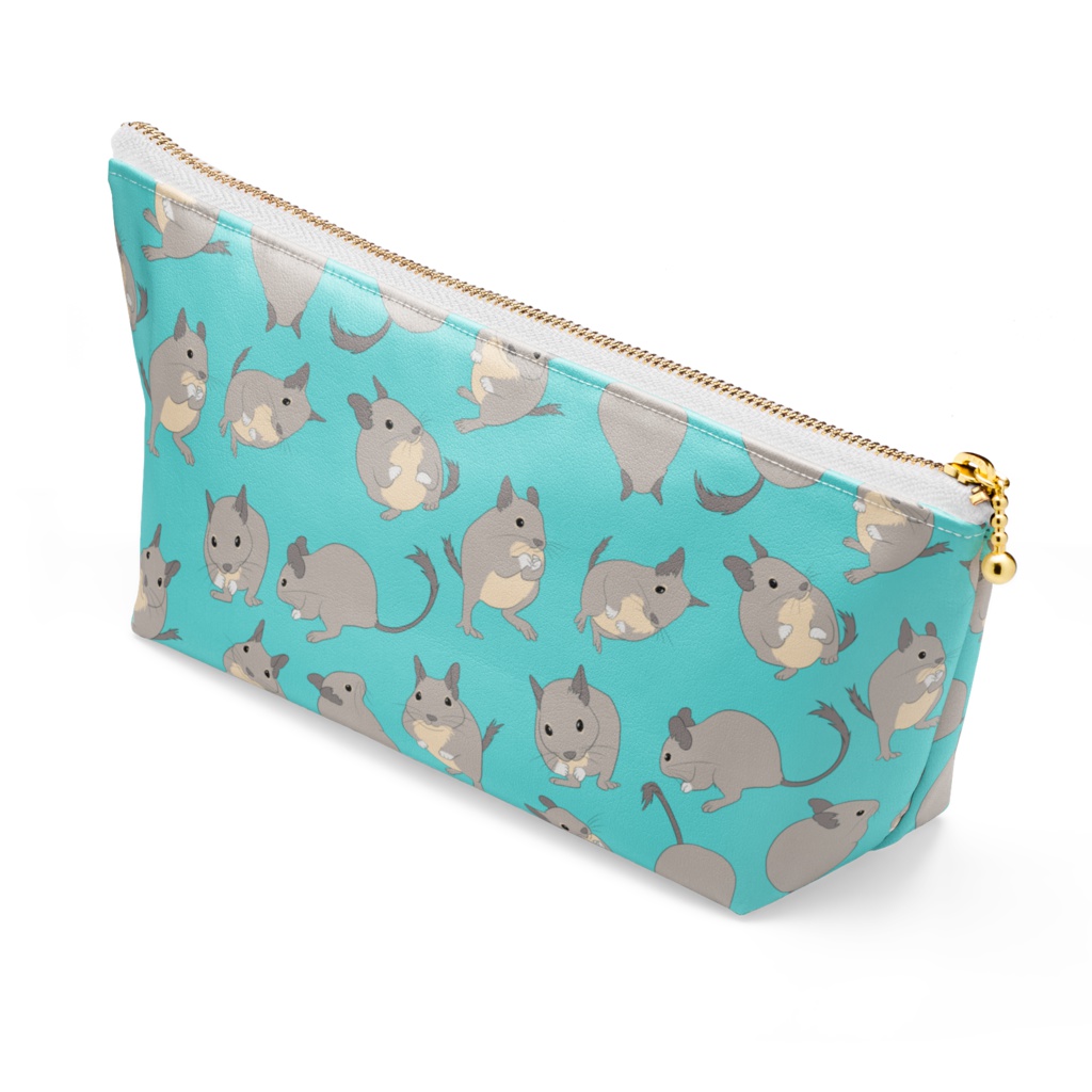 デグー柄ポーチ