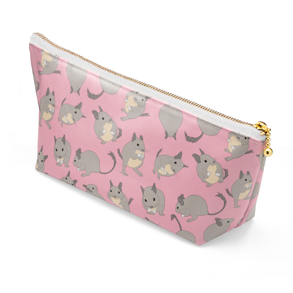 デグー柄ポーチ