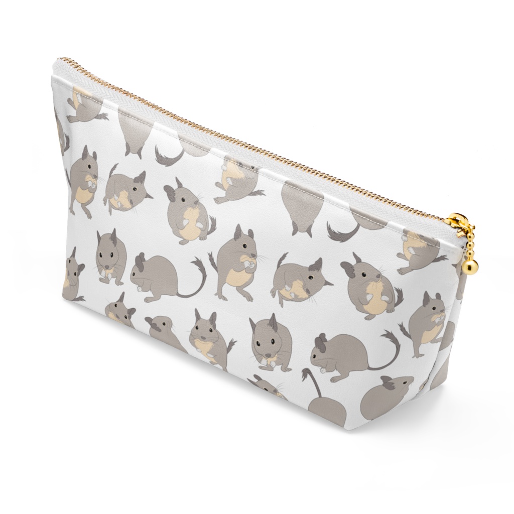 デグー柄ポーチ