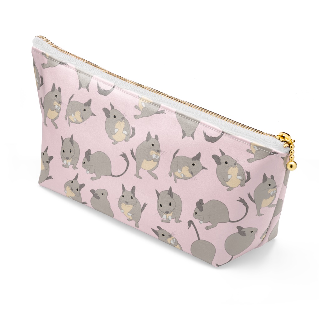 デグー柄ポーチ