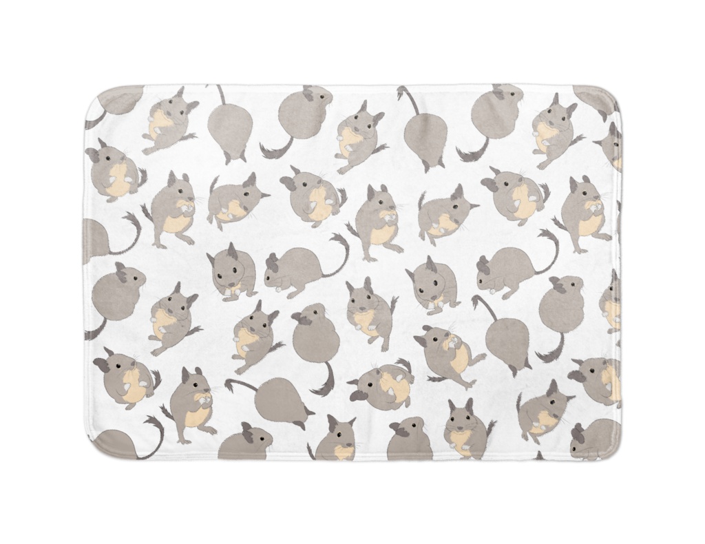 デグー柄ブランケット